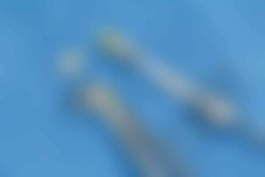 Close-up view of a dental needle used in dentistry